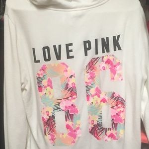 Victoria Secret Pink tropical hoodie size large